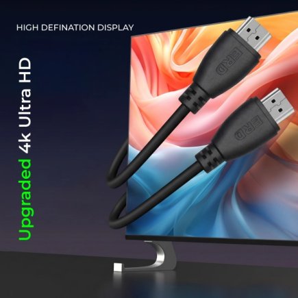 1M 4K HDMI Cable With Ethernet 3D And Audio Return Channel Support Suppliers, Dealers, Distributors, Retailers in Delhi