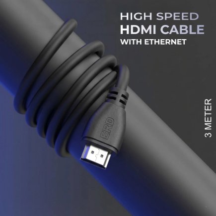 3 Meter 4K HDMI Cable For UHD TVs Projectors Laptops And Gaming Devices Suppliers, Dealers, Distributors, Retailers in Delhi