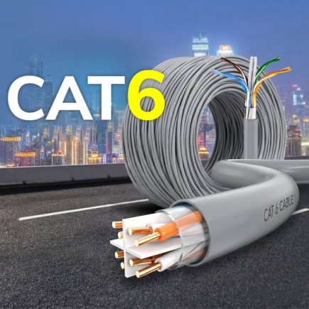 90 Meter Cat 6 Ethernet Cable For PCs Routers Switches And Servers Suppliers, Dealers, Distributors, Retailers in Delhi
