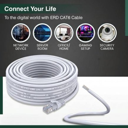 High Speed 30M RJ45 LAN Patch Cord For Ethernet Network Devices Suppliers, Dealers, Distributors, Retailers in Delhi